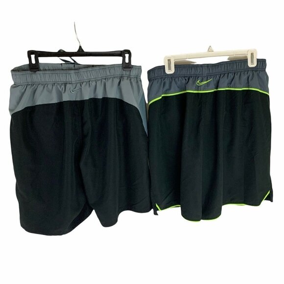Nike Men's Size XL Swim Trunks Swim Shorts Lot of Two Elastic Waist w. Pockets - Picture 4 of 7